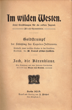 Im wilden Westen - Titelblatt 2