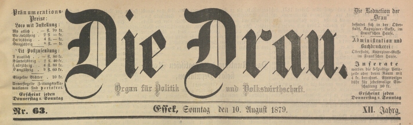 Die Drau Titelkopf